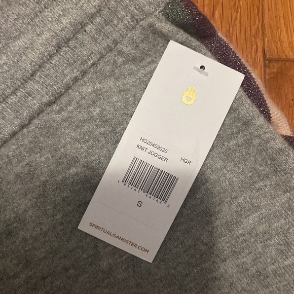 NWT RARE! Spiritual Gangster Rainbow Pride Knit Joggers w/unique color pattern - Picture 12 of 12